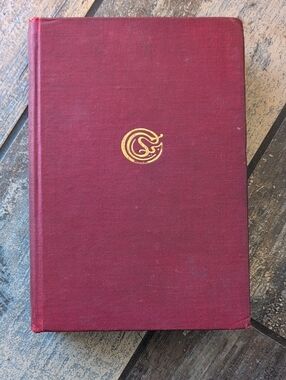 Vintage 1911 Edition Maroon Hardcover Book Gold Monogram Scribners Illustrated
